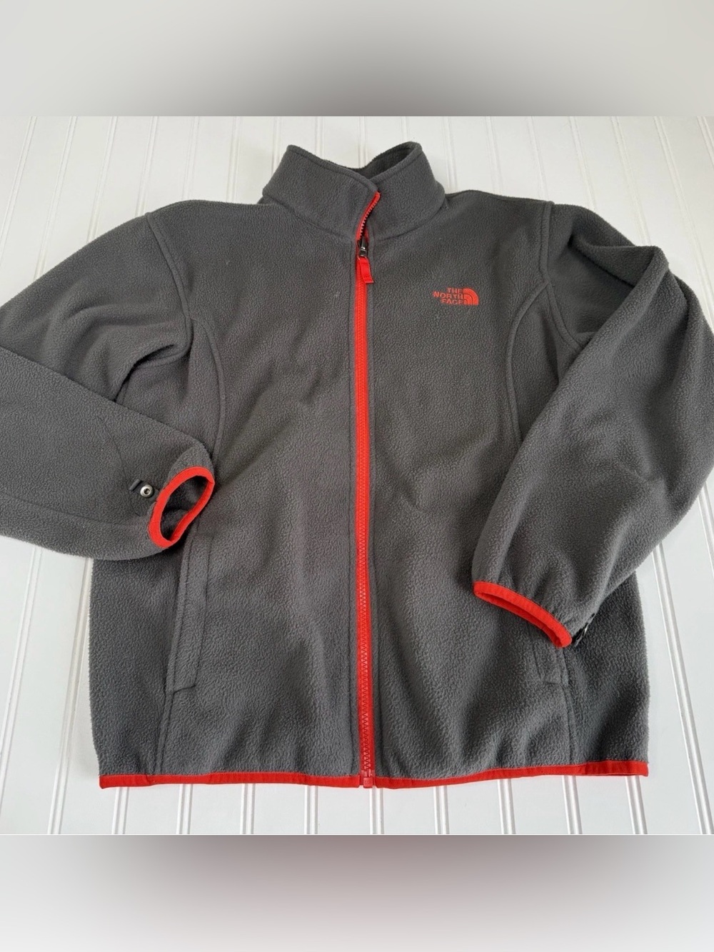 The North Face Boys Youth Kids Full Zip Fleece Jacket large 14/16 1772